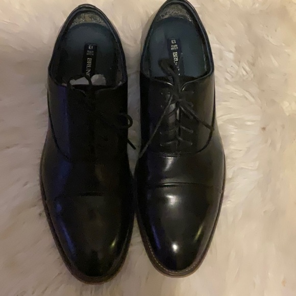 Bruno Marc Oxford Formal Officewear Black Faux Leather Dress Shoes Size 13 main image 9